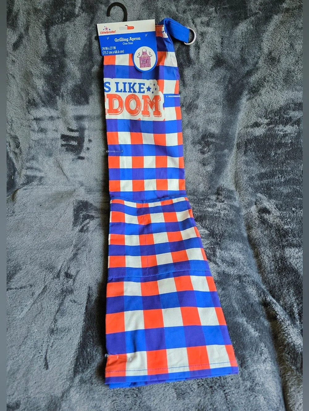New Way to Celebrate 2026 Patriotic Grilling Apron for Adults Red White Blue